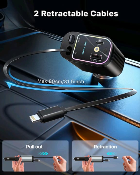 Retractable Car Charger